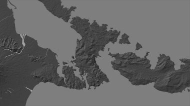 Filipin Denizi 'ndeki Cagraray Adası bilek yüksekliği haritasında