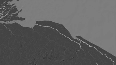 Kuzey Atlantik Okyanusu 'ndaki Corocoro Adası bilek yüksekliği haritasında