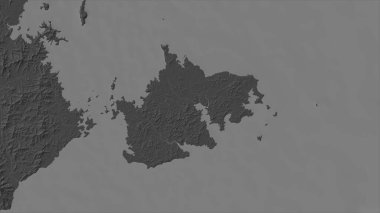 Sulu Denizi 'ndeki Dumaran Adası bilek yüksekliği haritasında