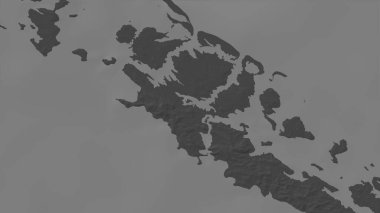 Solomon Denizi 'ndeki Ghaghe Adası bilek yüksekliği haritasında