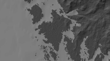 Güneydoğu Alaska 'nın Sahil Suları' ndaki Herbert Graves Adası ve bilek yüksekliği haritasında Britanya Kolumbiyası