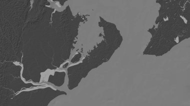 Güney Atlantik Okyanusu 'ndaki Ilha de Itaparica bilek yüksekliği haritasında