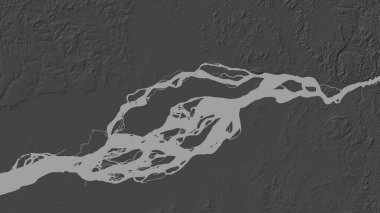 Güney Atlantik Okyanusu 'ndaki Ile Mateba bilek yüksekliği haritasında