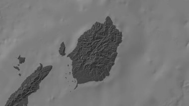 Molukka Denizi 'nde bir bilek yüksekliği haritasında Pulau Morotai