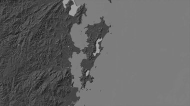 Güney Atlantik Okyanusu 'ndaki Ilha de Santa Catarina bilek yüksekliği haritasında