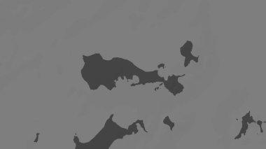 Sir Graham Moore Adası Hint Okyanusu 'nda bir bileklik yükseklik haritasında