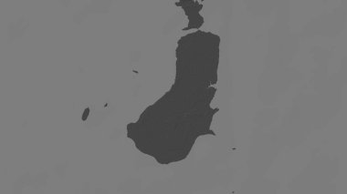 Pulau Subi Besar Güney Çin Denizi 'nde bir bileklik yükseklik haritasında