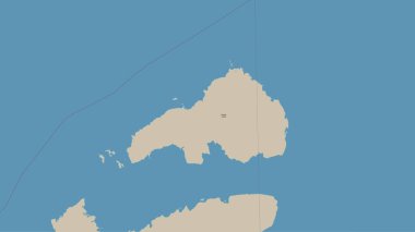Kuzey Buz Denizi 'ndeki Borden Adası topografik, OSM standart haritası