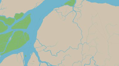 Ilha Charapucu Güney Atlantik Okyanusu 'nda bir topografik, OSM standart haritası üzerinde