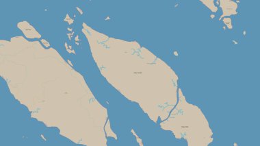 Güney Çin Denizi 'ndeki Pulau Combol OSM standart haritası üzerinde