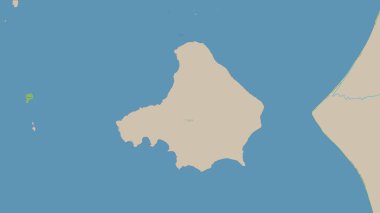 Güney Çin Denizi 'nde bulunan Pulau Gelam, OSM standart haritası üzerinde