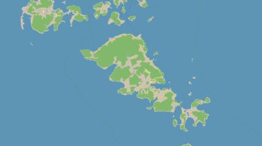 Japonya Denizi 'ndeki Geumodo Adası, OSM standart haritası üzerinde