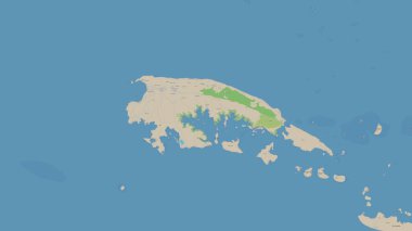 Java Denizi 'nde OSM standart haritasında Pulau Kangean