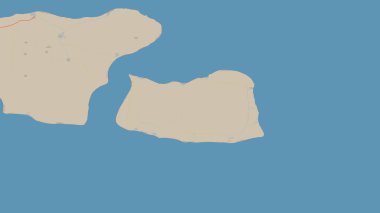 Timor Denizi 'nde bulunan Pulau Lakor topografik, OSM standart stil haritası