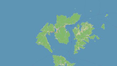 Japon Denizi 'ndeki Nishinoshima Adası, OSM standart haritası üzerinde