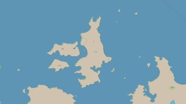 Arafura Denizi 'ndeki Kuzey Adası, OSM standart haritası üzerinde