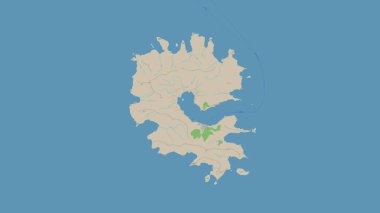 Güney Pasifik Okyanusu 'ndaki Rapa Adası, OSM standart haritası üzerinde