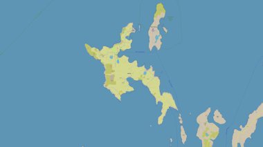 Kuzey Denizi 'ndeki Westray Adası, OSM standart haritası üzerinde