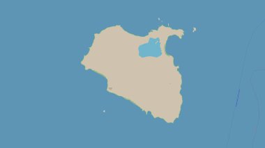 Alaska Körfezi 'ndeki Wosnesenski Adası, OSM standart haritasında