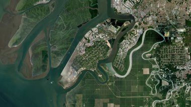 24 Ocak 2020 'de Malacca Boğazı' nda çekilmiş bir uydu görüntüsü.