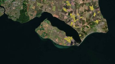 Kattegat 'taki Kekenis Adası 9 Eylül 2023' te çekilmiş bir uydu görüntüsü.