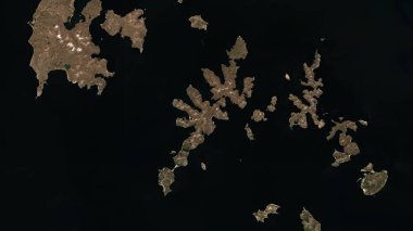 Alaska Körfezi 'ndeki Nagai Adası. 18 Mayıs 2022' de çekilmiş bir uydu görüntüsü.