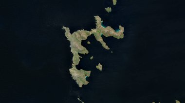 Güney Atlantik Okyanusu 'ndaki New Island 17 Ekim 2023' te çekilmiş bir uydu görüntüsü.