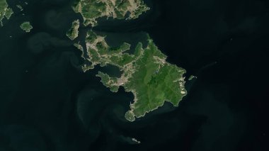Japon Denizi 'ndeki Oenarodo Adası 6 Eylül 2023' te çekilmiş bir uydu görüntüsü.