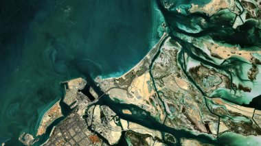 Basra Körfezi 'ndeki Saadiyat Adası 7 Aralık 2020' de çekilmiş bir uydu görüntüsü.