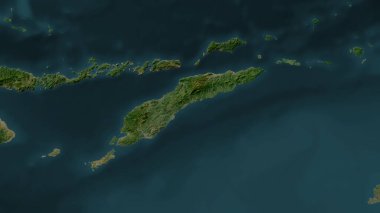 26 Haziran 2015 'te Savu Denizi' ndeki Timor Adası 'nda uydu görüntüsü