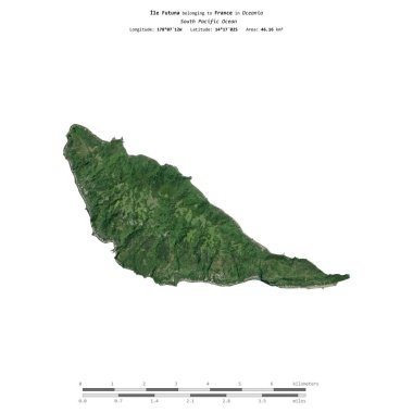 Güney Pasifik Okyanusu 'ndaki Ile Futuna, Fransa' ya ait, 26 Kasım 2020 'de çekilmiş bir uydu görüntüsüyle izole edilmiştir.