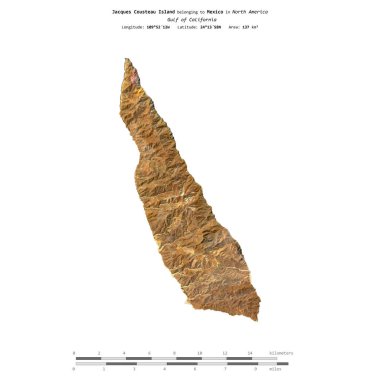 Meksika Körfezi 'ndeki Jacques Cousteau Adası, 14 Haziran 2024' te çekilmiş bir uydu görüntüsüyle izole edilmiştir.