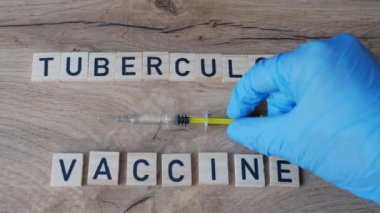 Tüberküloz (TB) aşı kavramı.