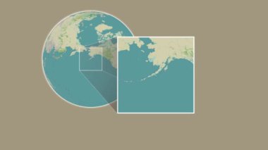 Andronica Adası. Amerika Birleşik Devletleri, Alaska Körfezi 'nde iki adımlık bir kaydırak-kare ekstraksiyonu kullanılarak bir OpenStreet haritasında konumun sunumu