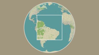 Ilha, Andrade Adası 'na git. Güney Atlantik Okyanusu 'nda merkezli iki adımlık çerçeve çıkarımı kullanılarak bir OpenStreet haritasında sunuluyor - Brezilya