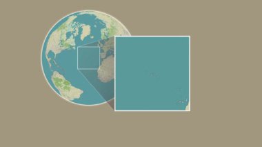 Ilha Branca Adası. Kuzey Atlantik Okyanusu 'nda, yani Portekiz' de, bir OpenStreet haritasında iki adımlık bir çerçeve ekstraksiyonu kullanılarak, konumun sunumu