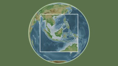 Borneo Adası. Makassar Boğazı - Brunei, Malezya, Endonezya