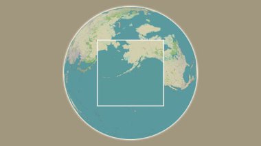 Kuş Adası. Amerika Birleşik Devletleri, Alaska Körfezi 'ndeki merkezli iki adımlık çerçeve çıkarımı kullanılarak OpenStreet haritasında bu konumun sunumu