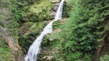 Büyülü Kamienczyk Şelalesi. Polonya