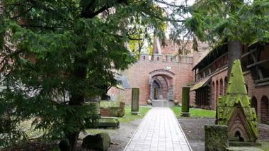 Malbork 'taki Töton Düzeni Kalesi - Avlu.