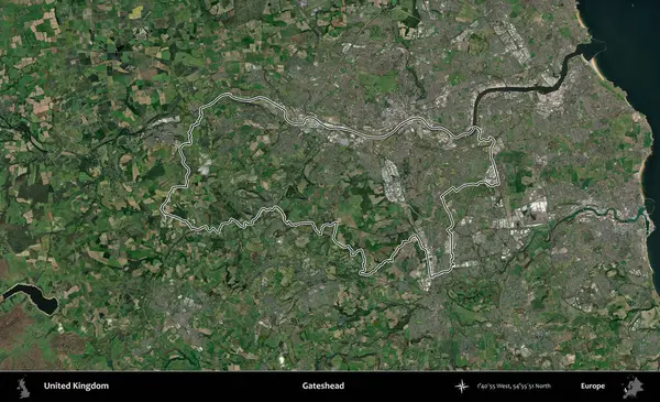 Kapıbaşı. Birleşik Krallık 'ın idari bölgesini A uydusundan gösteren bir görüntü.