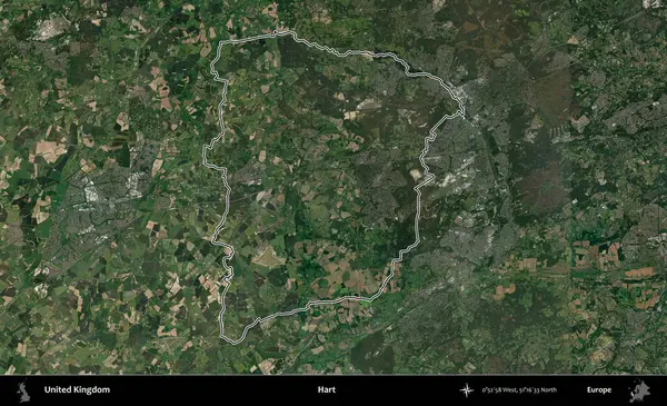 - Hart. Birleşik Krallık 'ın idari bölgesini A uydusundan gösteren bir görüntü.