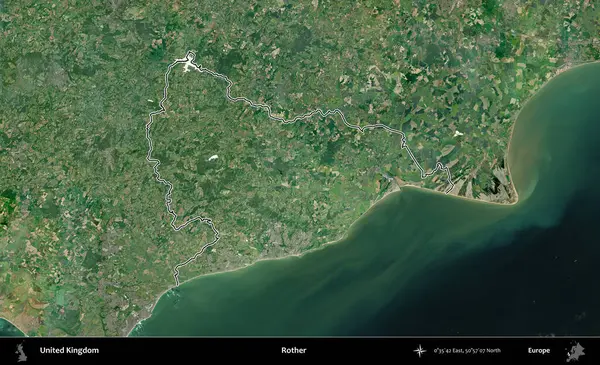 Ender. Birleşik Krallık 'ın idari bölgesini A uydusundan gösteren bir görüntü.