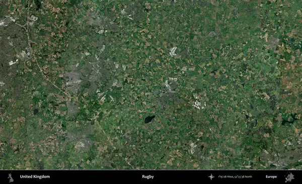 Ragbi. Birleşik Krallık 'ın idari alanı bir uydu görüntüsü üzerinde