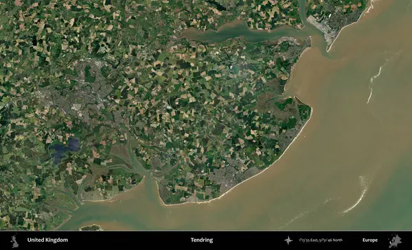 Dallanıp budaklanıyor. Birleşik Krallık 'ın idari alanı bir uydu görüntüsü üzerinde