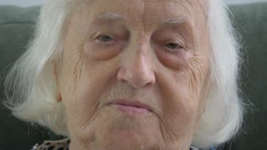 Yaşlı bir kadının portresi.