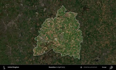Bassetlaw. Birleşik Krallık 'ın idari alanı, Nisan 2023' te çekilen Kopernik Nöbetçi karolarından oluşan koyu renkli bir uydu görüntüsü üzerinde vurgulandı ve özetlendi.