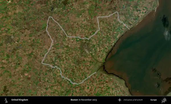 - Boston. Kasım 2023 'te çekilen Kopernik Nöbetçi karolarından oluşan bir uydu görüntüsü üzerinde Birleşik Krallık' ın idari alanının ana hatlarını belirledik.