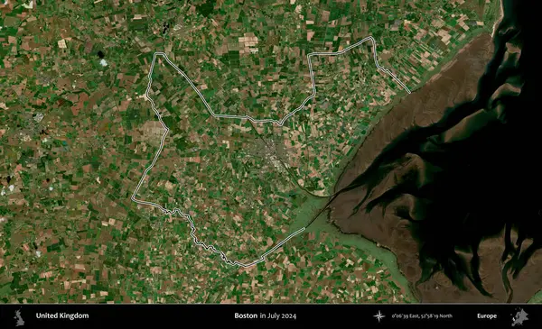 - Boston. Temmuz 2024 'te çekilen Copernicus Sentinel karolarından oluşan bir uydu görüntüsü üzerinde Birleşik Krallık' ın idari bölgesinin ana hatlarını belirledik.