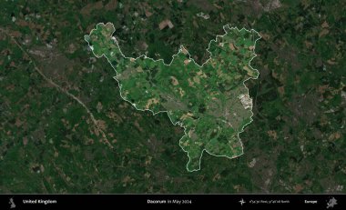 Dacorum. Birleşik Krallık 'ın idari alanı, Mayıs 2024' te çekilen Kopernik Nöbetçi karolarından oluşan koyu renkli bir uydu görüntüsü üzerinde vurgulandı ve özetlendi.